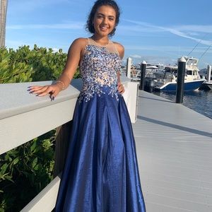 Blue prom dress / gown
